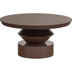Woood Auren Salontafel Hout Hoogglans Bruin [fsc]