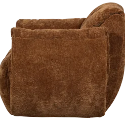 Woood Baggy draaifauteuil 3d chenille middenbruin