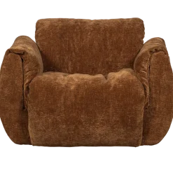 Woood Baggy draaifauteuil 3d chenille middenbruin