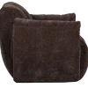 Woood Baggy draaifauteuil 3d chenille donkerbruin