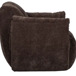 Woood Baggy draaifauteuil 3d chenille donkerbruin