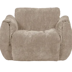 Woood Baggy draaifauteuil 3d chenille zand