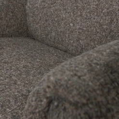 Woood Baggy draaifauteuil geweven stof warmgrijs melange