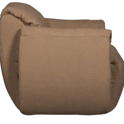 Woood Baggy draaifauteuil geweven chenille bruin