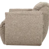 Woood Baggy draaifauteuil geweven stof bruin melange