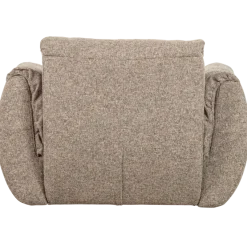 Woood Baggy draaifauteuil geweven stof bruin melange