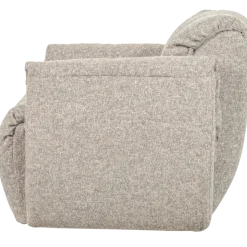 Woood Baggy draaifauteuil geweven stof naturel melange