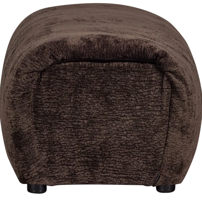 Woood Baggy hocker 3d chenille donkerbruin