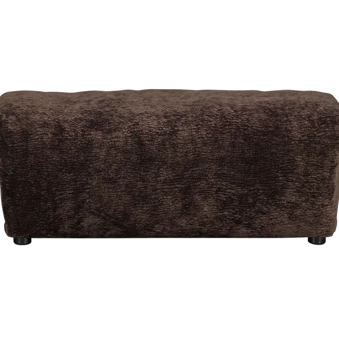 Woood Baggy hocker 3d chenille donkerbruin