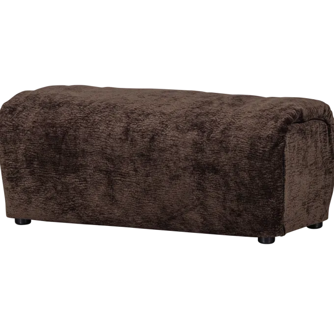 Woood Baggy hocker 3d chenille donkerbruin