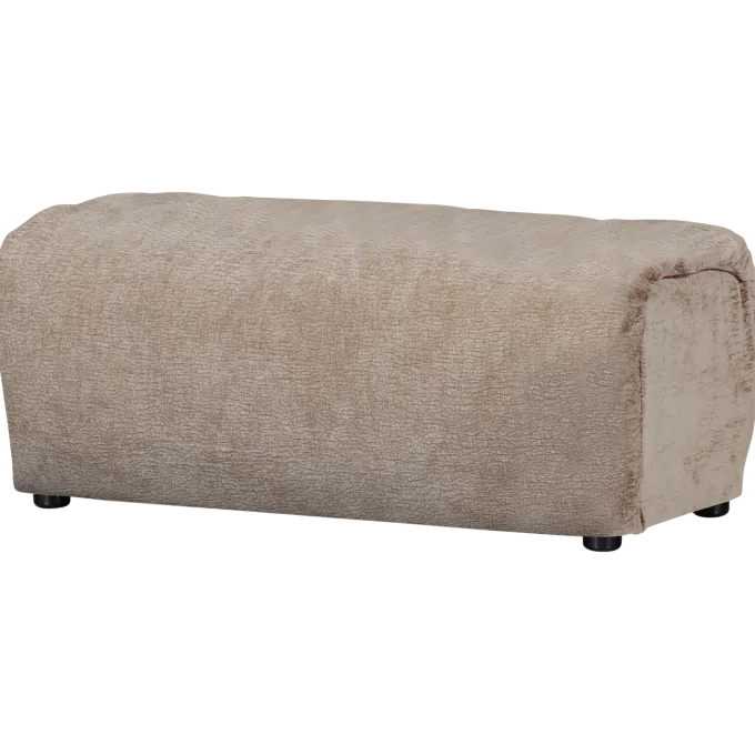 Woood Baggy hocker 3d chenille zand