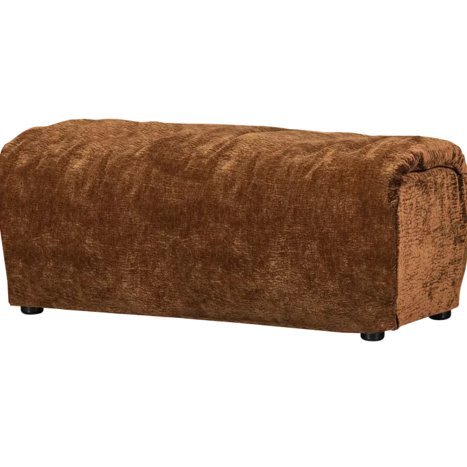 Woood Baggy hocker 3d chenille middenbruin