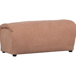 Woood Baggy hocker geweven chenille oudroze