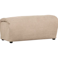 Woood Baggy hocker geweven chenille zand