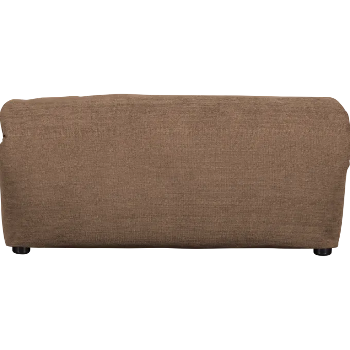 Woood Baggy hocker geweven chenille bruin