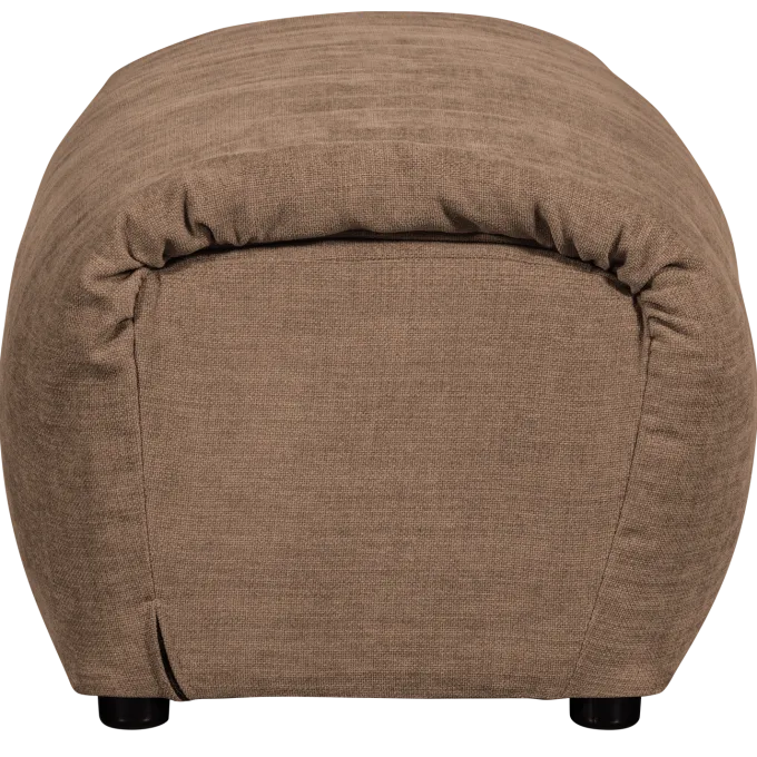 Woood Baggy hocker geweven chenille bruin