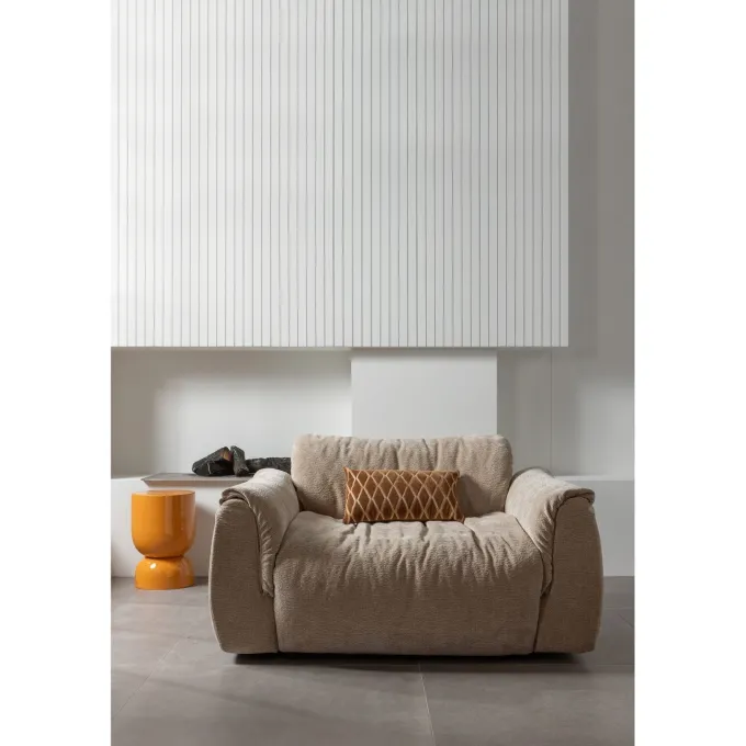 Woood Baggy loveseat 3d chenille zand