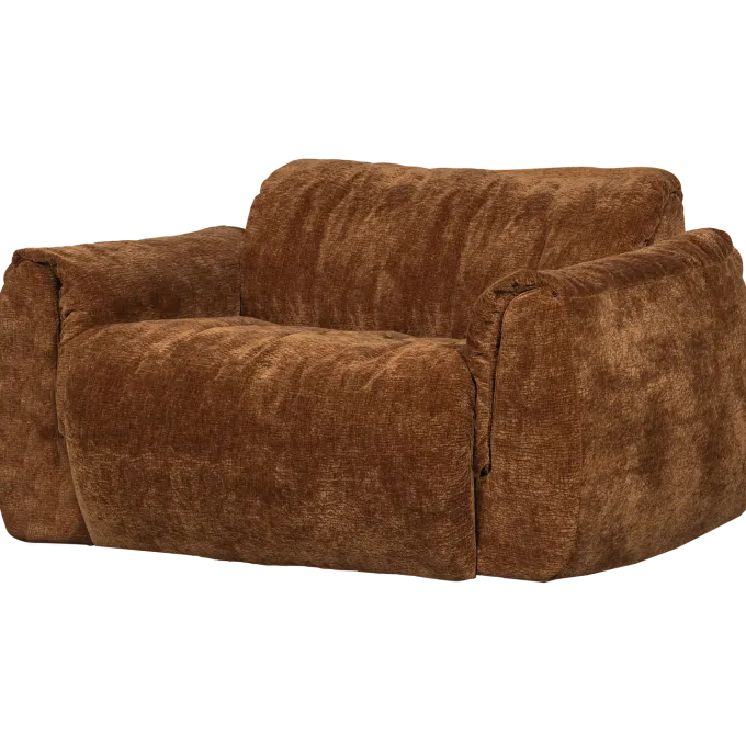 Woood Baggy loveseat 3d chenille middenbruin