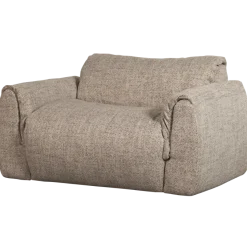 Woood Baggy loveseat geweven stof bruin melange