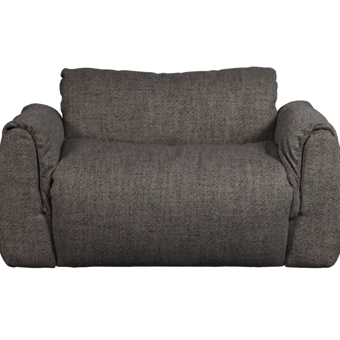 Woood Baggy loveseat geweven stof warmgrijs melange