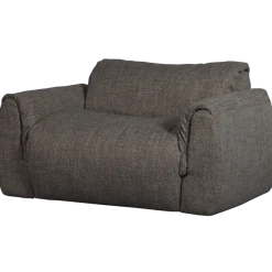 Woood Baggy loveseat geweven stof warmgrijs melange
