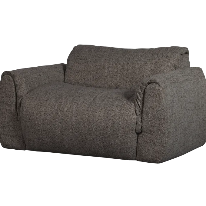 Woood Baggy loveseat geweven stof warmgrijs melange