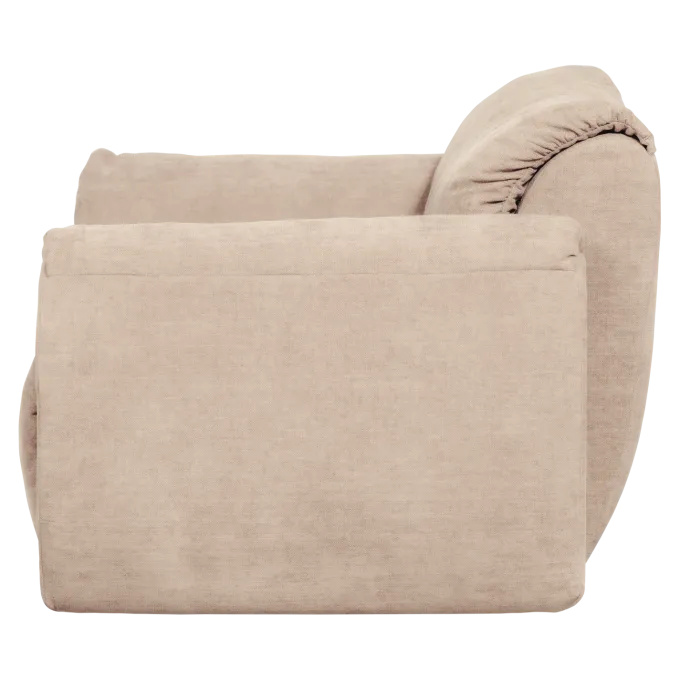 Woood Baggy loveseat geweven chenille zand