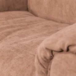 Woood Baggy loveseat geweven chenille oudroze