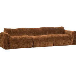Woood Baggy 3-zits bank 3d chenille middenbruin
