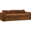 Woood Baggy 2-zits bank 3d chenille middenbruin