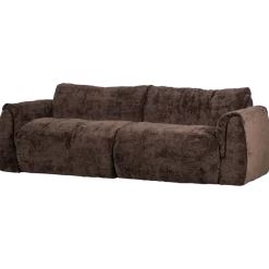 Woood Baggy 2-zits bank 3d chenille donkerbruin