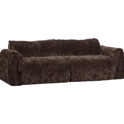Woood Baggy 2-zits bank 3d chenille donkerbruin