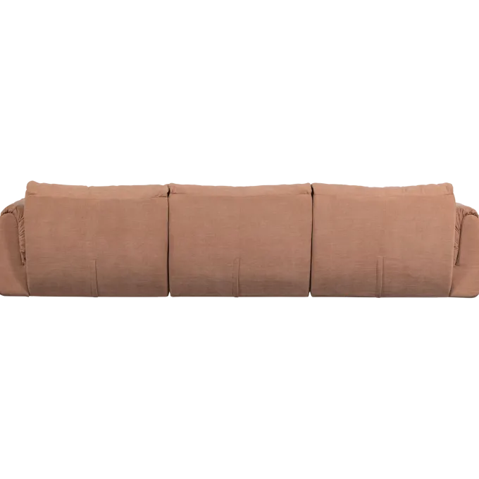 Woood Baggy 3-zits bank geweven chenille oud roze