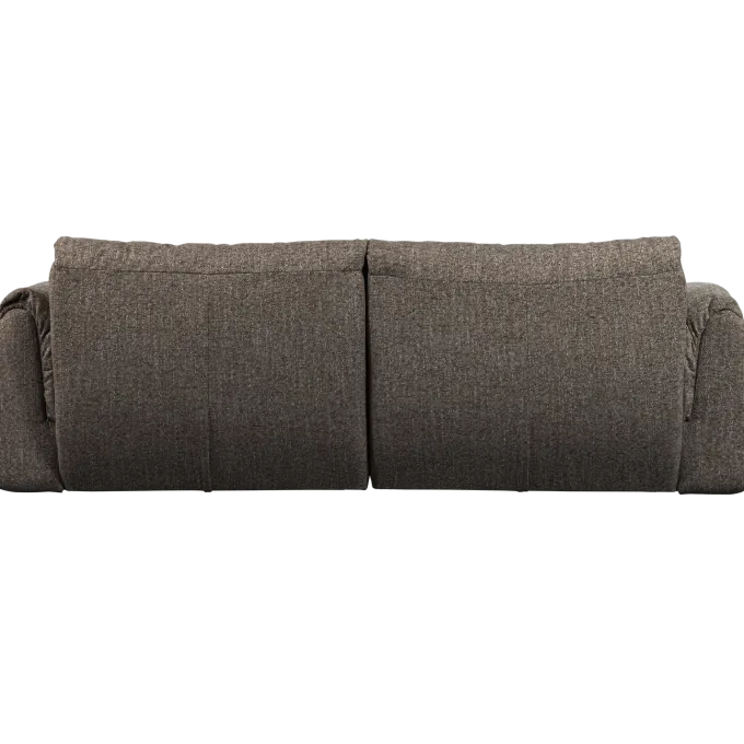 Woood Baggy 2-zits bank geweven stof warmgrijs melange
