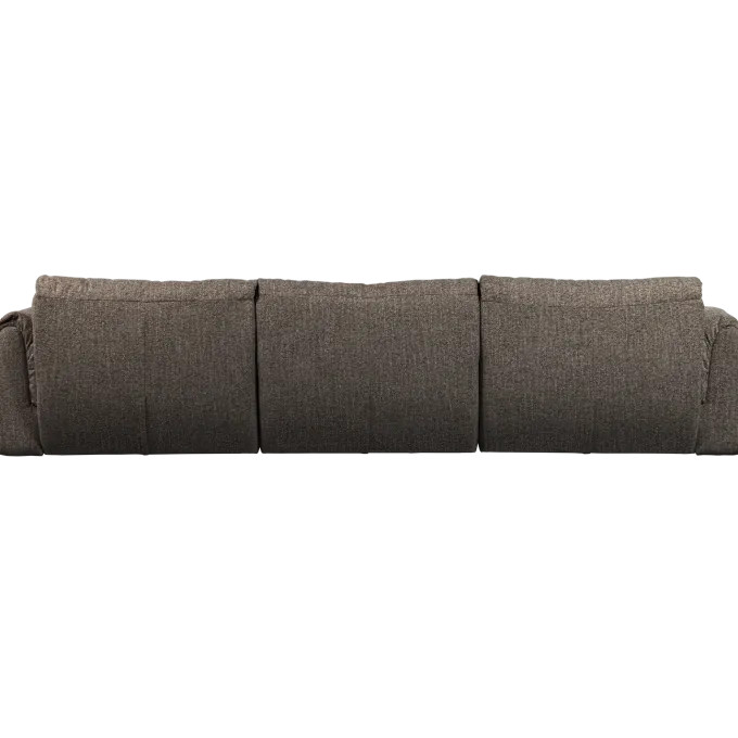 Woood Baggy 3-zits bank geweven stof warmgrijs melange