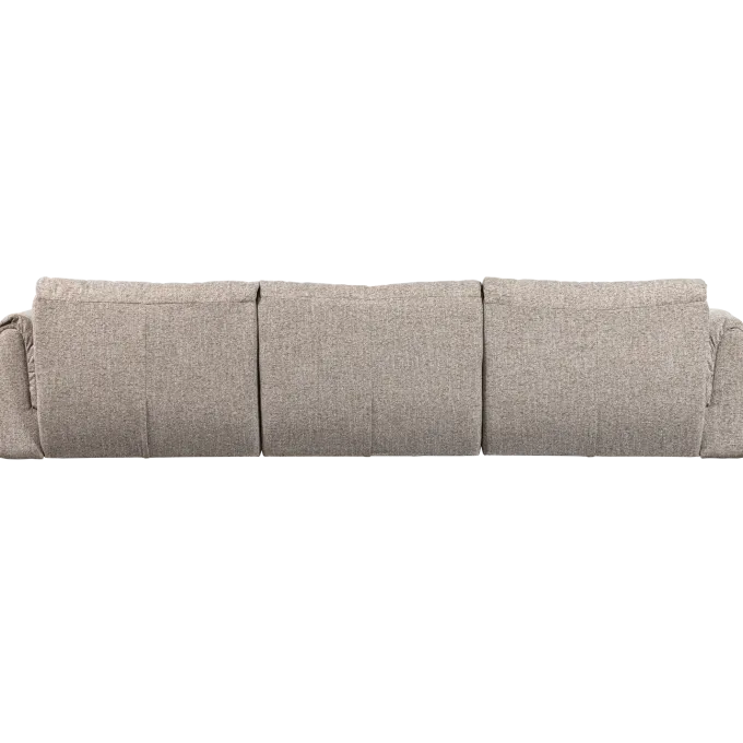 Woood Baggy 3-zits bank geweven stof naturel melange