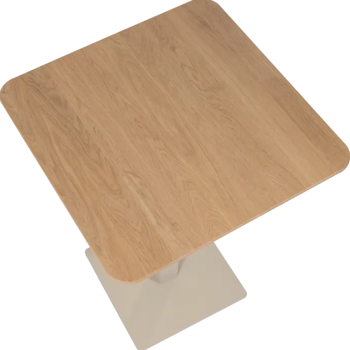 Woood Bartafel Tablo Afgeronde hoek transparant