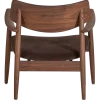 Woood Bask Fauteuil Walnoothout Bruin