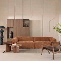 Woood Bask Fauteuil Walnoothout Bruin