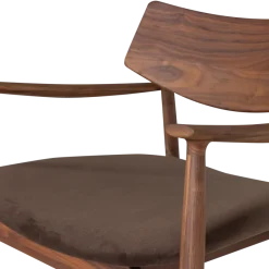 Woood Bask Fauteuil Walnoothout Bruin