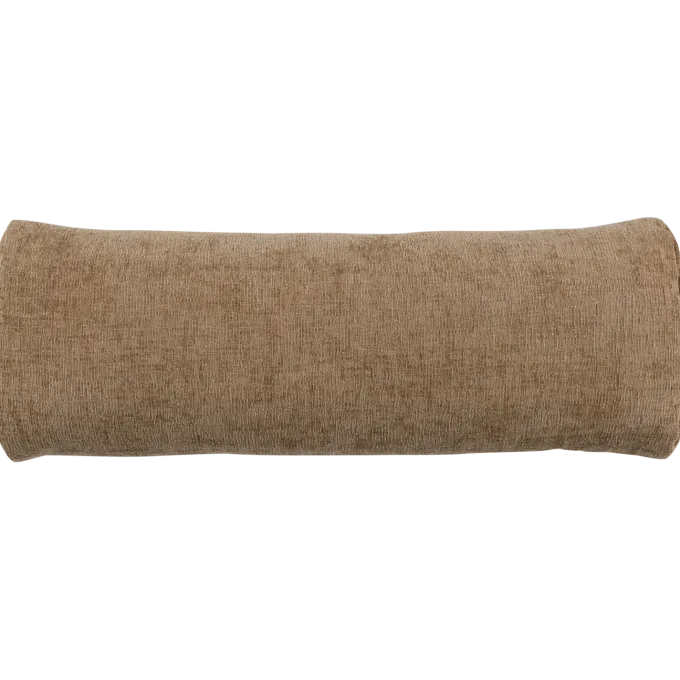 Woood Batavier half ronde bank 4-zits velvet melange lichtbruin