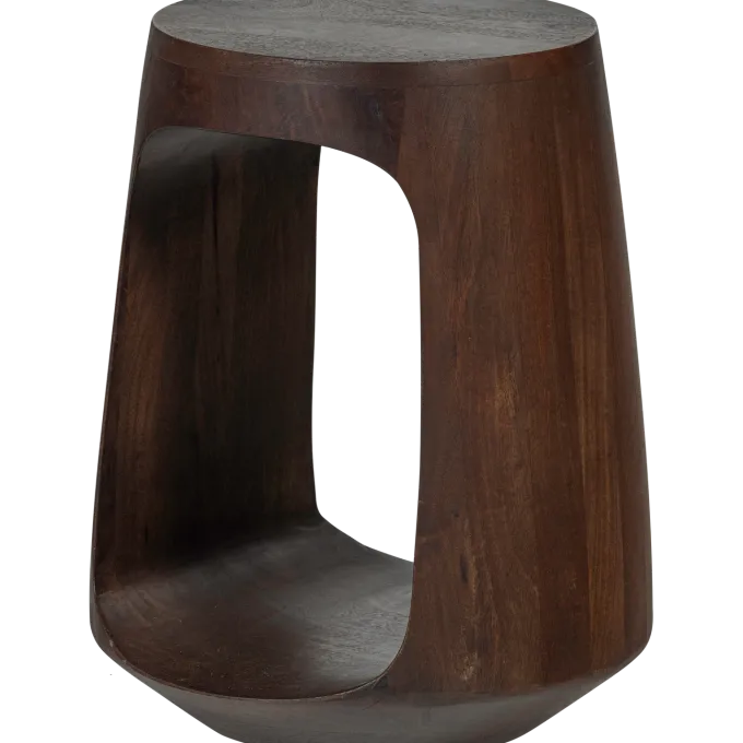 Woood Bayo bijzettafel mango hout walnoot