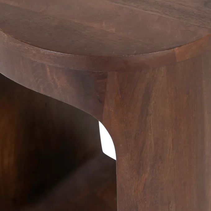 Woood Bayo bijzettafel mango hout walnoot
