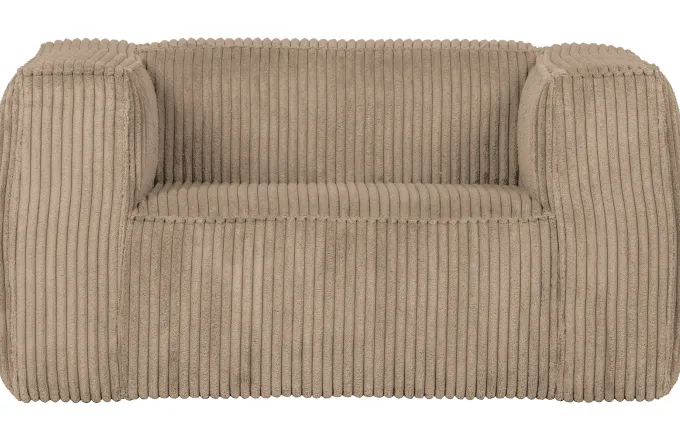 Woood Bean Fauteuil Grove Ribstof Travertin