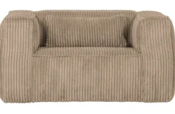 Woood Bean Fauteuil Grove Ribstof Travertin