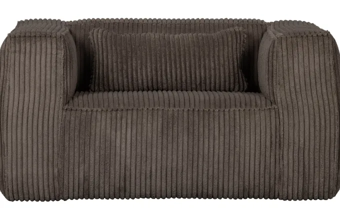 Woood Bean Fauteuil Grove Ribstof Mud