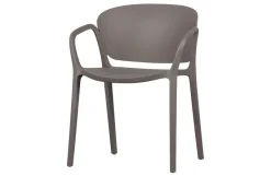 Woood Bent Eetkamerstoel Kunststof Taupe