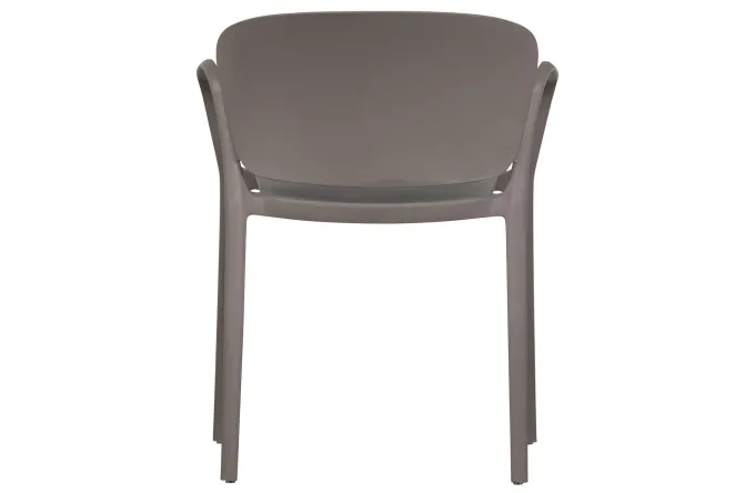 Woood Bent Eetkamerstoel Kunststof Taupe