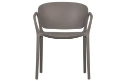 Woood Bent Eetkamerstoel Kunststof Taupe