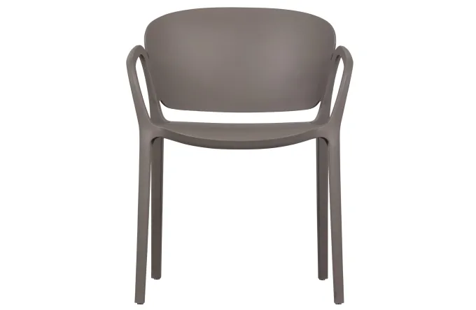 Woood Bent Eetkamerstoel Kunststof Taupe